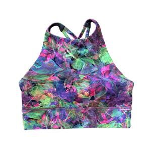 Lululemon Multi Color Energy Bra Size 6 Strappy Sports Bra